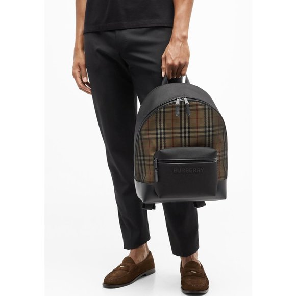 Burberry Jett Check and Mesh Backpack - Picture 11 of 11
